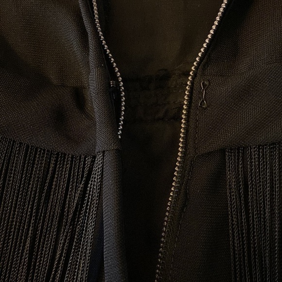 Vintage | Black Fringe Dress Flapper Costume XS - Picture 6 of 16